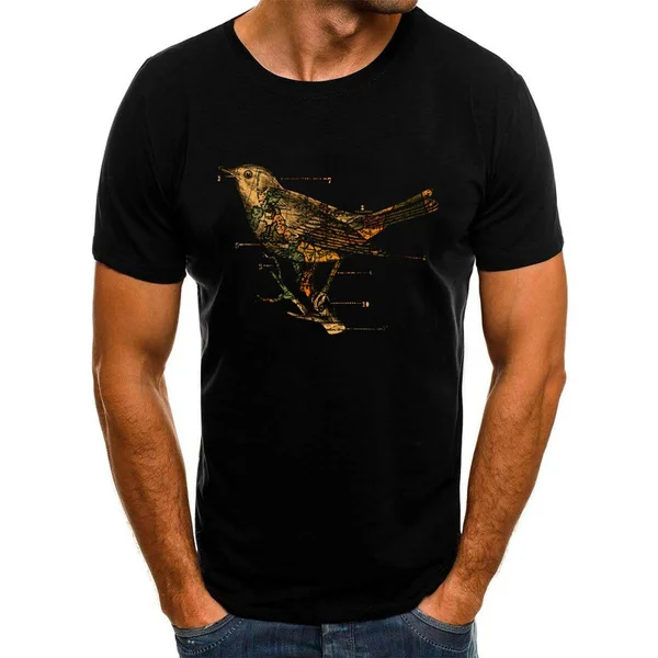 

migration T Shirts Tops Cotton T-Shirts Men Short Sleeve Tees Plus Size