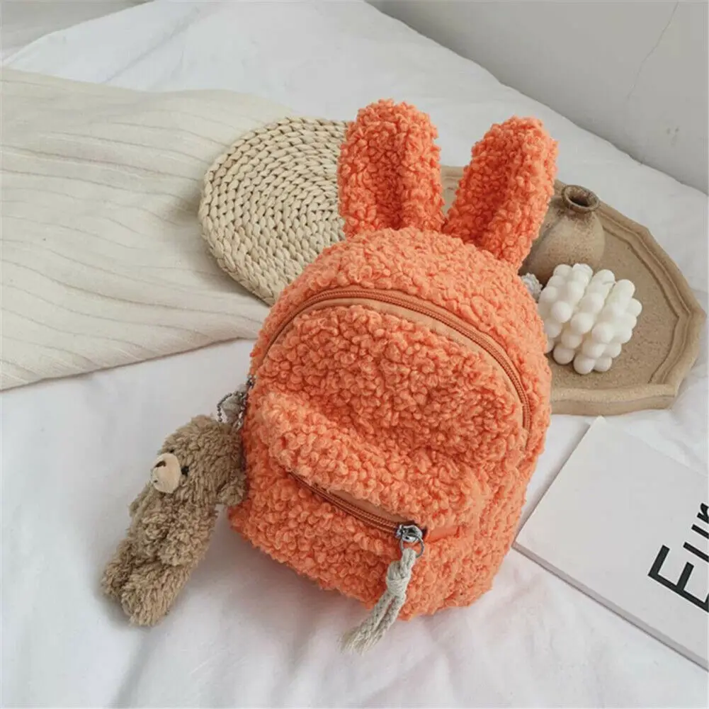 Милый флисовый рюкзак с мультяшным рисунком для девочек и малышей плюшевый