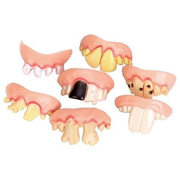 10 шт. вечерние костюмы на Хэллоуин с уродливыми зубами | Дом и сад