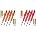 Карандаш для столярных работ со встроенной точилкой и 24 заправляемыми стержнями, 4 шт.упаковка