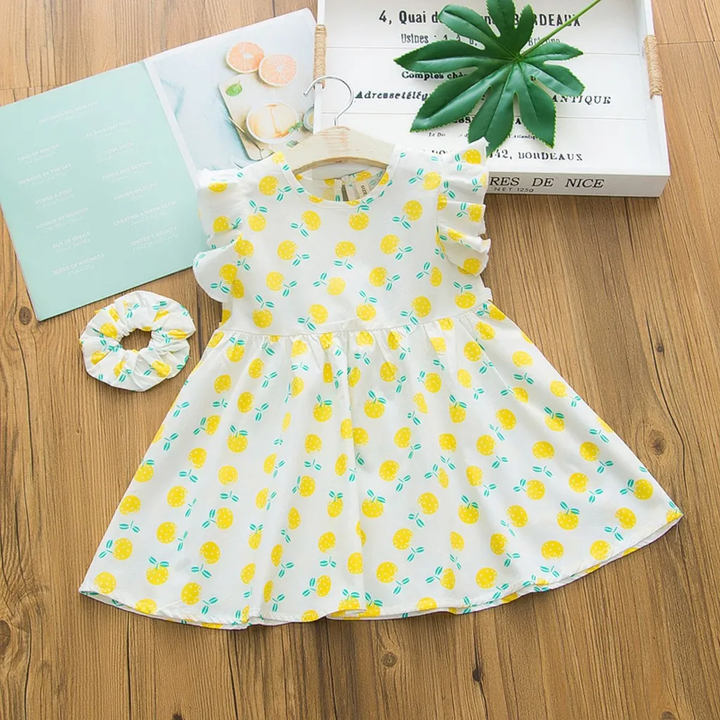Лидер продаж 2020 новое летнее платье милая одежда для маленьких девочек на день