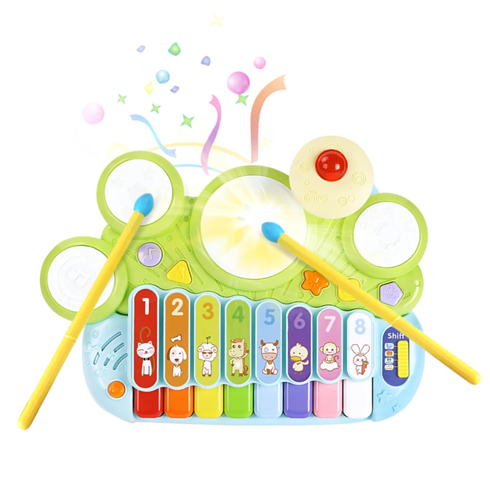 Музыкальная игрушка 3 в 1 детский Ручной Ударный пианино для раннего развития