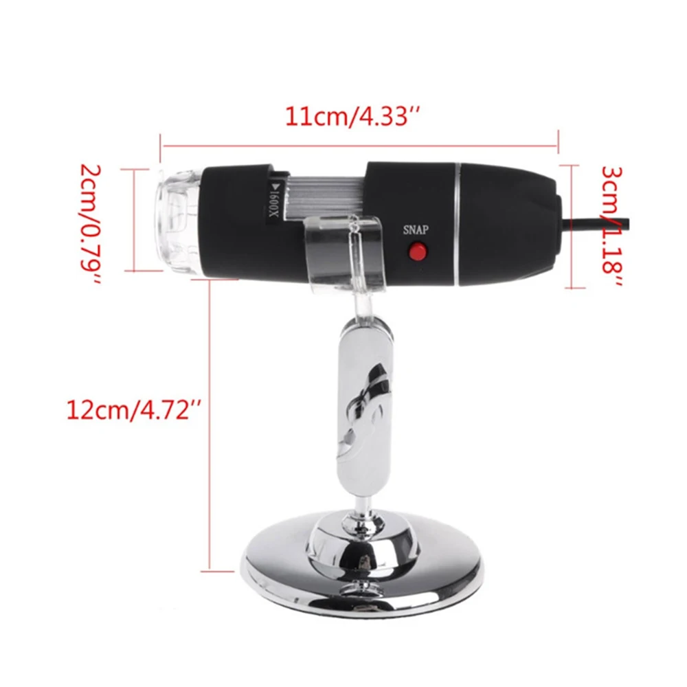 1600X Беспроводной Цифровые микроскопы зарядка через USB ручной 8 СВЕТОДИОДНЫЙ Лупа