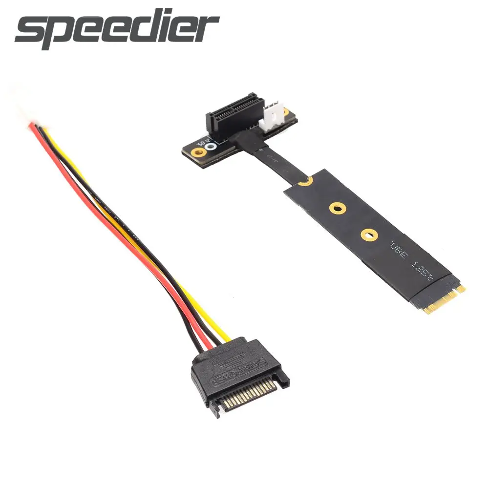 

M.2 NVMe к x1 PCIe удлинительные кабели BTC mining PCIe 3,0 1X к M2 M Key 90-градусный гнездовой графический процессор для расширения графической карты