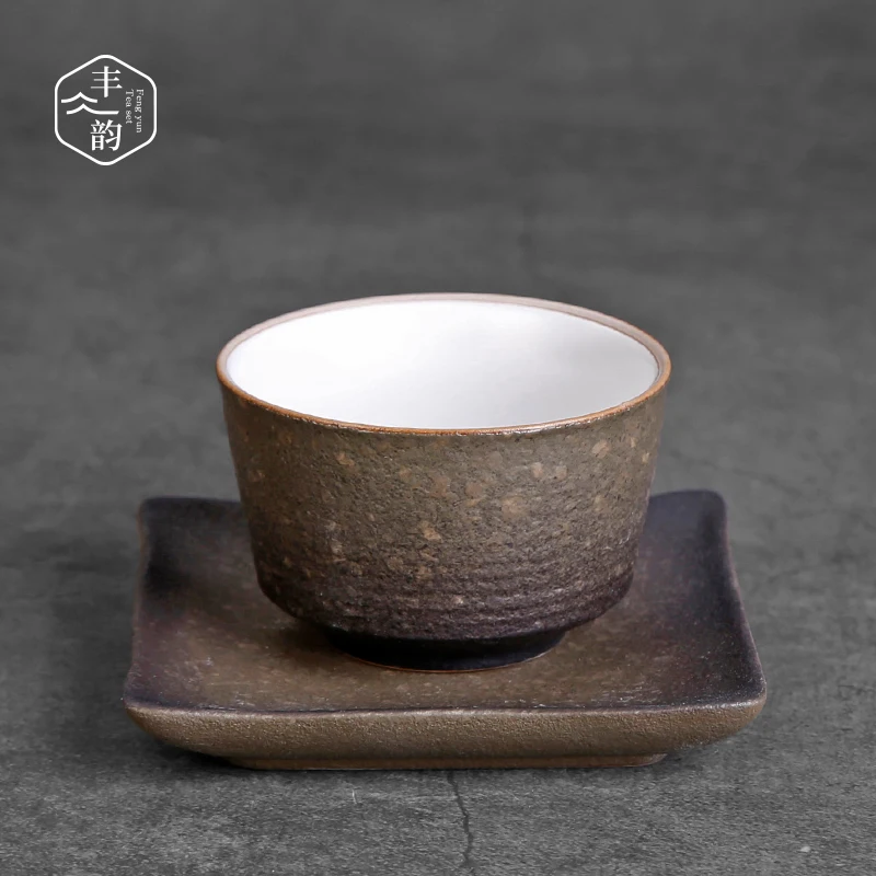 

Guopin Japanese Chinese Style Ceramic Sake Wine Teacup Spirit Liquor Retro White Wine Cup Small Teacup FGFD