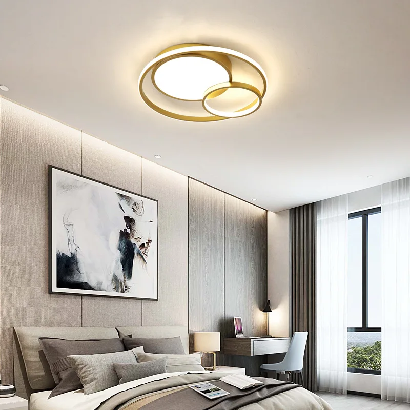

Скандинавская лампа для спальни, теплый и романтический роскошный потолочный светильник, современный минималистичный креативный Индивидуальный Светодиодный светильник для дома и комнаты