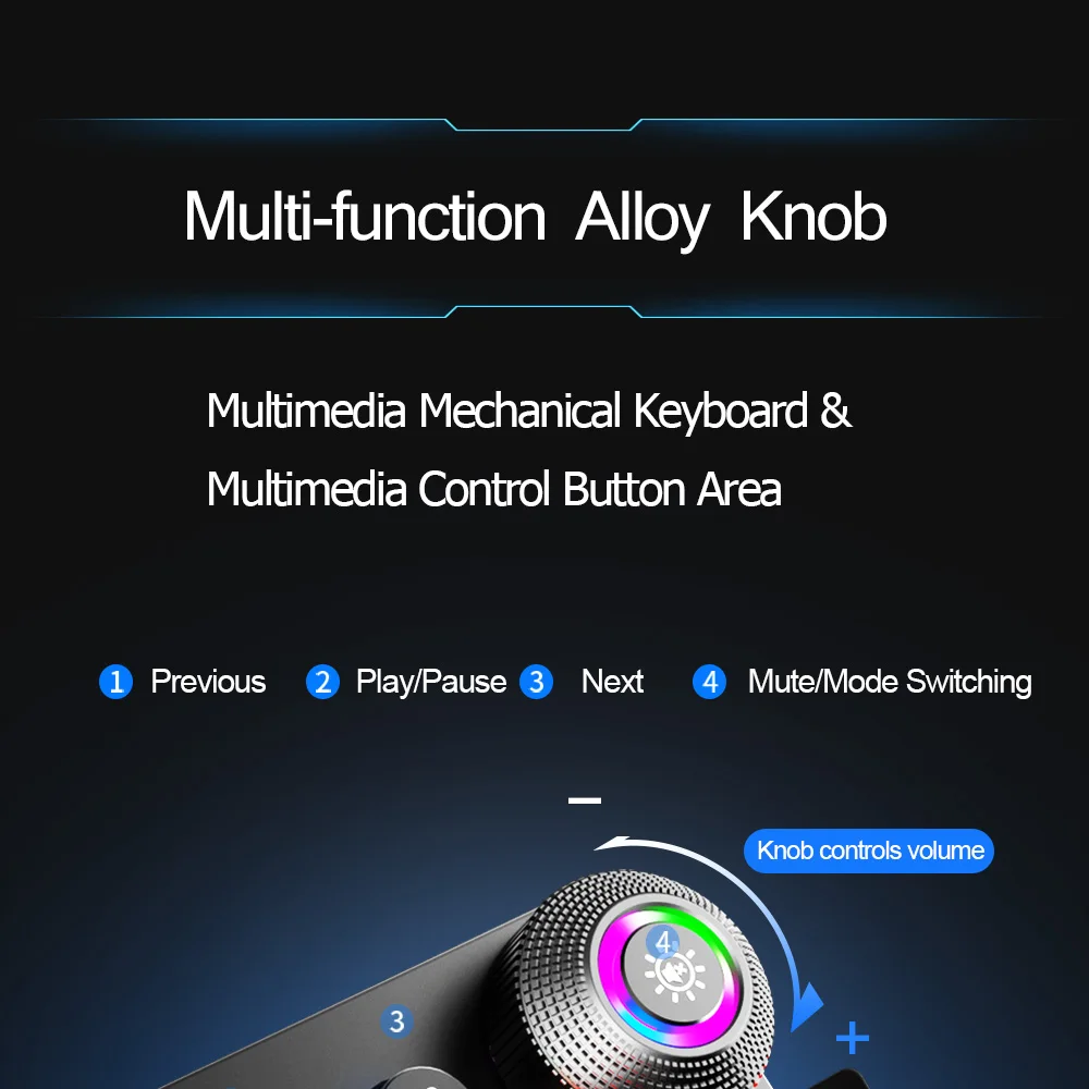 Клавиатура игровая Механическая проводная 108 клавиш с подставкой для рук - купить