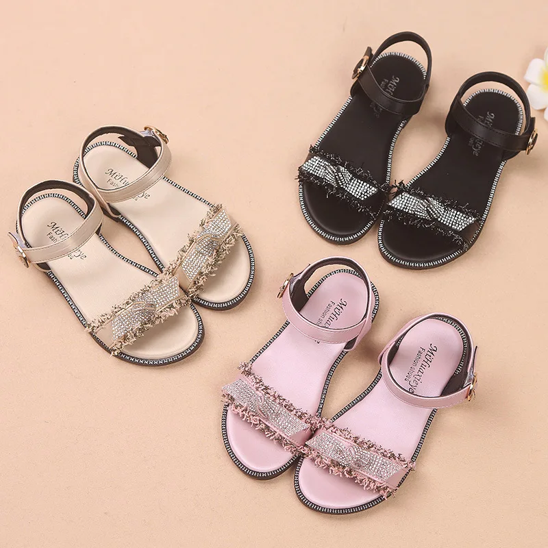 

MHYONS/сандалии для девочек; летняя детская обувь из натуральной кожи; сандалии принцессы с цветами для девочек; обувь для малышей; sandalia infantil