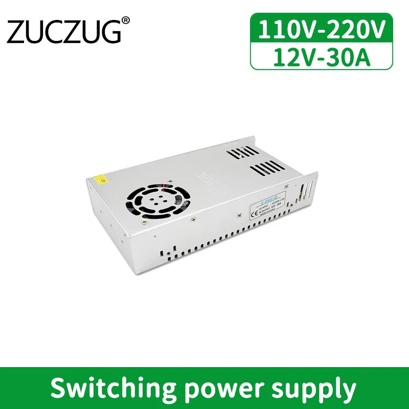 

12V 30A Triple Power Supply Source Adapter AC To DC 360W Switching Power Supply Led Driver SMPS Lighting Transformer 220v To 12v