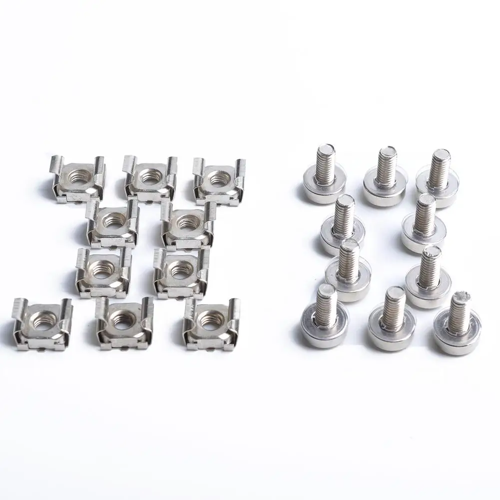 

Professional Cage Rack Nuts M6 + Bolt M6*20 fastening nuts for cabinets/chassis/railways/ vehicles/controller