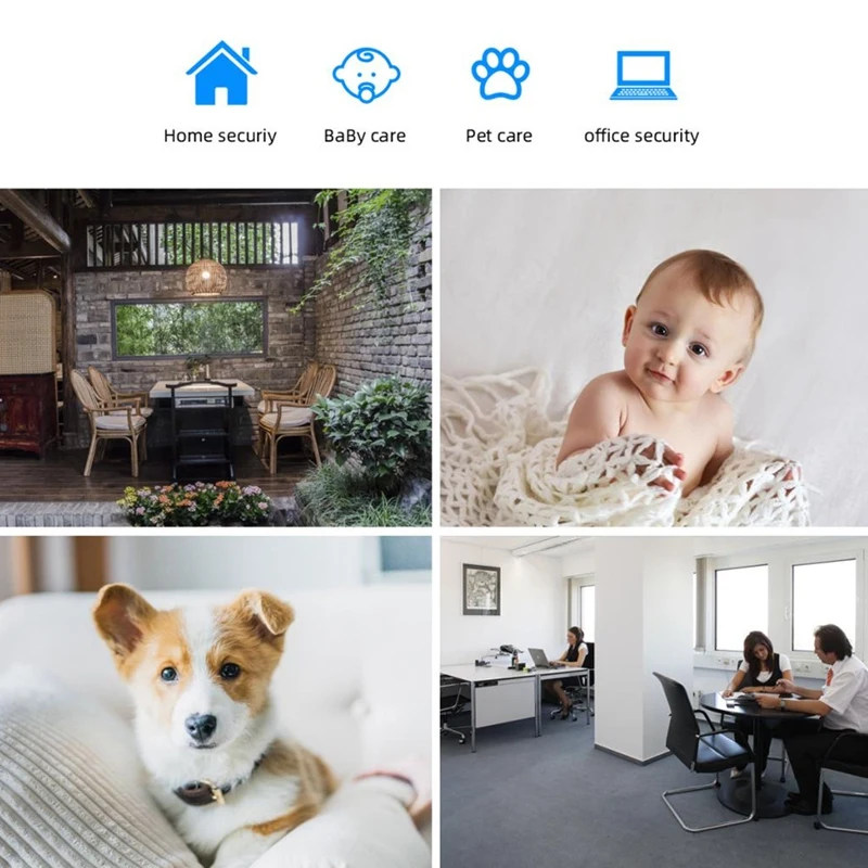 

EU-Plug Home Camera Remote Wifi Mobile Phone Wireless Network HD 360 Monitoring Home Camera