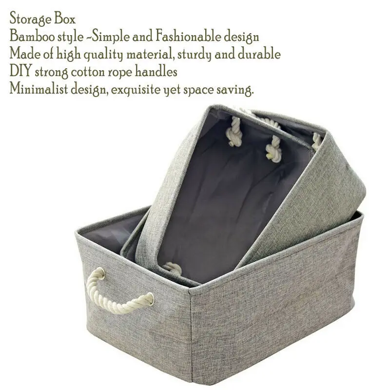 Foldable Storage Bag Clothes Blanket Closet Sweater Organizer Box Pouches Drawers Cloth Basket | Дом и сад
