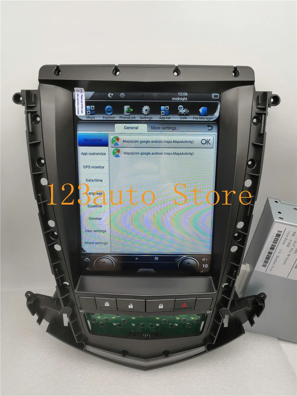 10,4 ''Tesla стиль Android 8,1 автомобильный DVD gps плеер Радио Навигация для Cadillac SRX 2009 2010 2011 2012 PX6 CARPLAY ips стерео