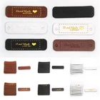 20 шт., ярлыки ручной работы из искусственной кожи