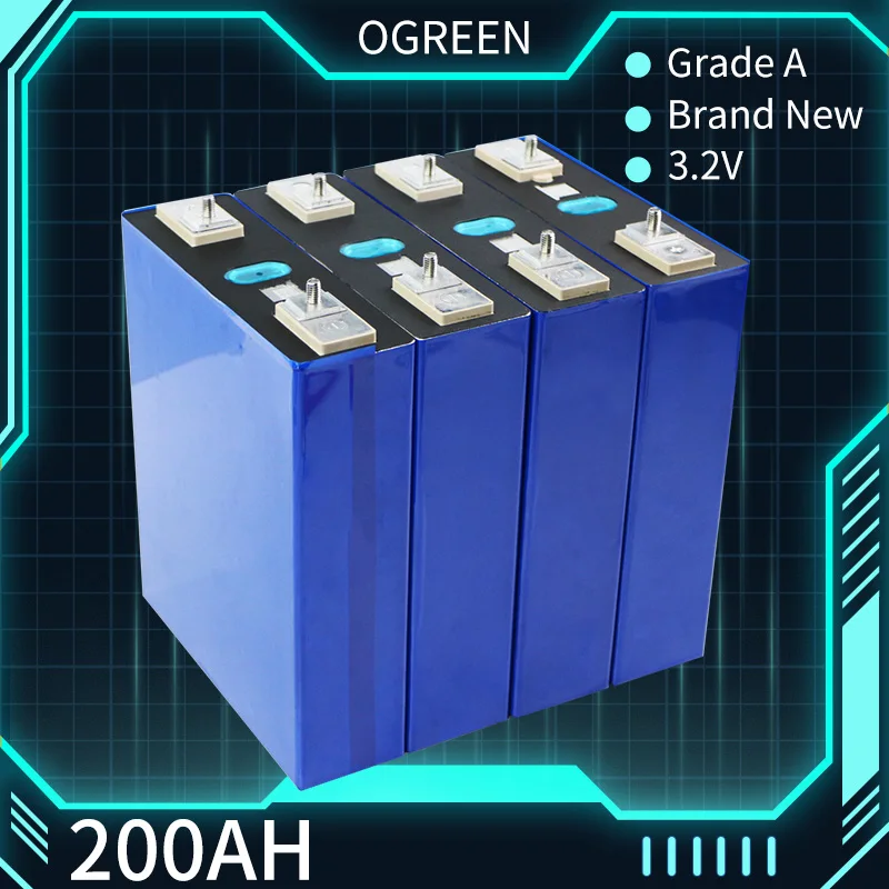 

Ogreen Новинка 3,2 В Ач Lifepo4 аккумулятор 4-32 шт. Ач аккумуляторные батареи для электрического автомобиля RV без налога на солнечную энергию