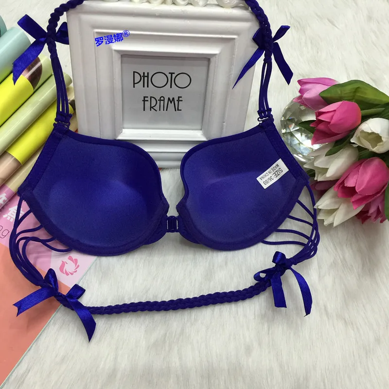 Милый японский бюстгальтер для девушек с красивой спинкой хлопковый застежкой