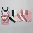 2 шт.компл. женский спортивный костюм для занятий йогой, тренировок, спортивный бюстгальтер, кроп-топ, комплект из 2 предметов, женские бесшовные легинсы