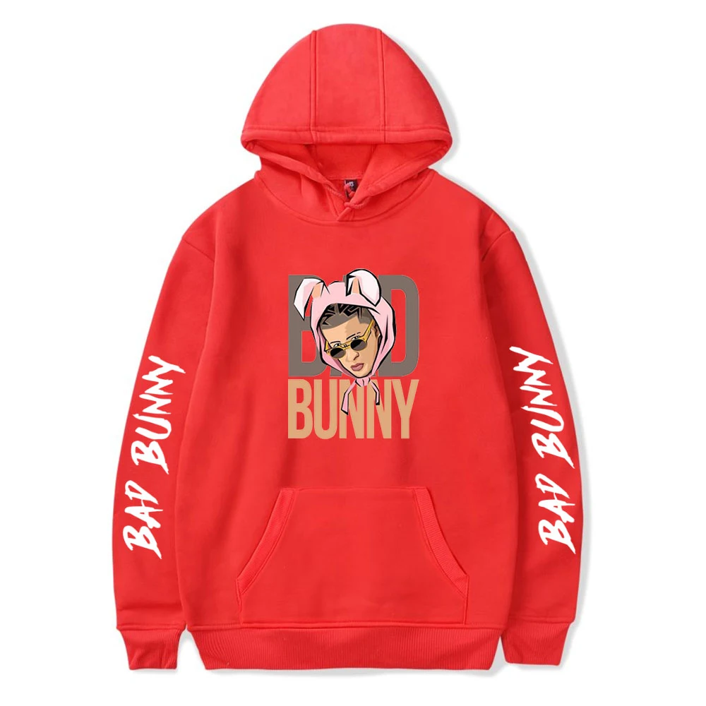 

2020 Bad Bunny Hoodies Sweatshirts Men/Women Casual Hip Hop Hoodie New Popular Harajuku Pullover Hooded Pullover