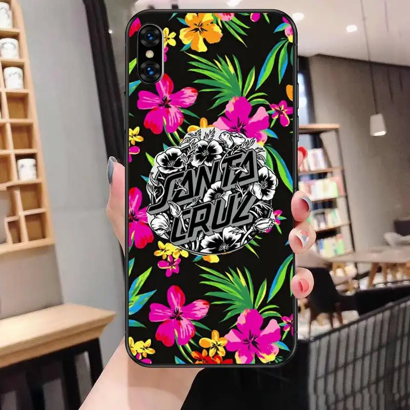 

Santa Cruz Skateboards Art Phone Case For Black-Iphone 5 5s se 6 6s 7 8 11 12 X Xs Xr Pro Plus Max Mini Cover