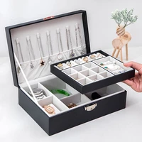 simplicity refreshing jewelry box multifunction earring ring jewelers organizer decorations storage packaging casket accessories