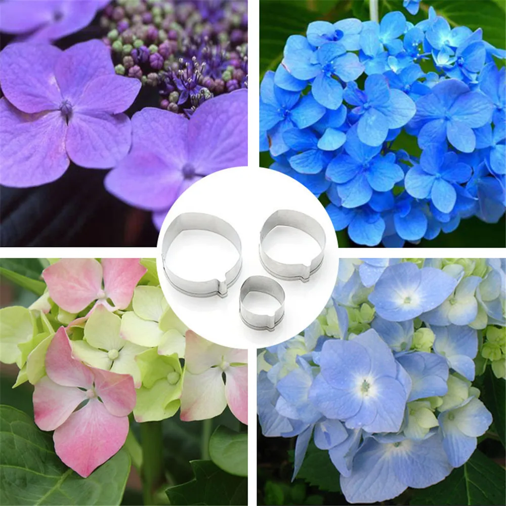 Форма для печенья из нержавеющей стали Гортензия лепестки резак|Глиняные формы| |