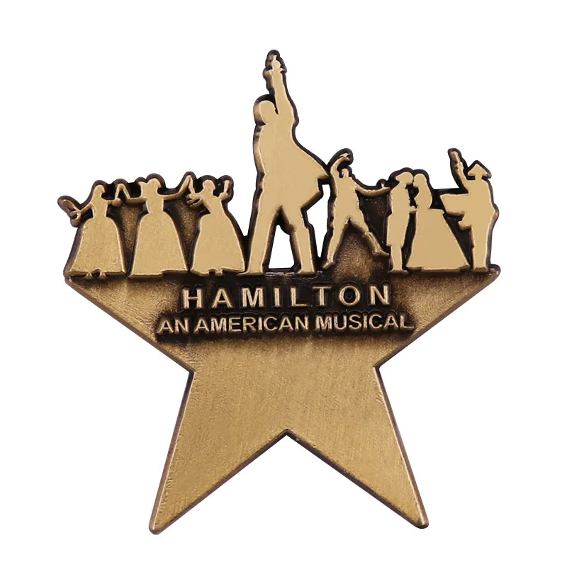 

Broadway Musical Pin Rise up Star Brooch for Women Men Kids Metal Badge Jewelry Fans Art Accessories Wholesale