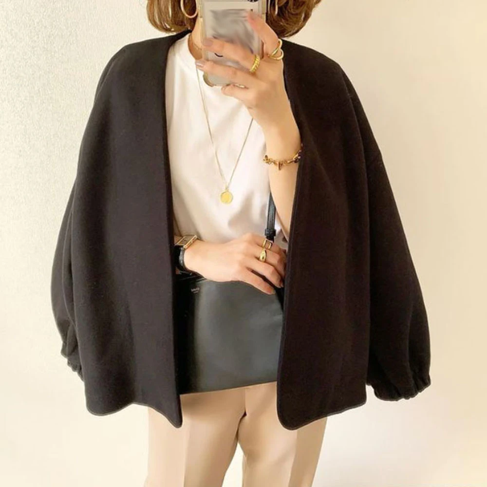 

2021 Hot Sale New Design Casual Fashion Streetwear Women Coats Long Sleeve Loose Zipper Autumn Winter Women's Jacket