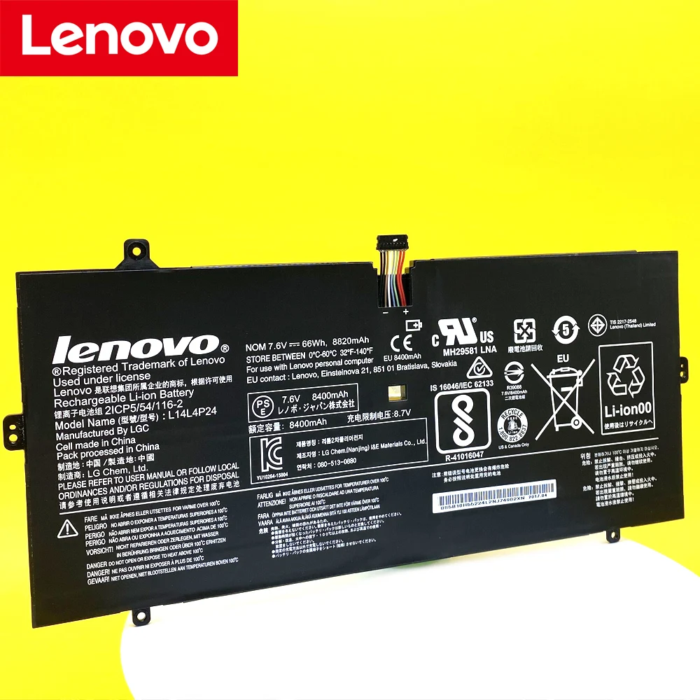 Новый оригинальный аккумулятор для ноутбука Lenovo YOGA 4 PRO 900 900-13ISK 900-IFI 900-ISE 5B10H43261