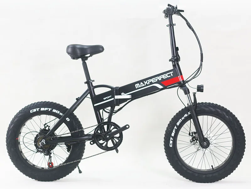 Preise 20 ''gefaltet Elektrische Fahrrad Maxperfect 48V 1000W 12Ah Samsug Batterie Tragbare 7 Geschwindigkeit Motor Fett Bike Schnee Fahrrad Shimano Shifter