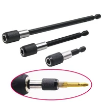 3 pcs 14 inch hex shank quick release screwdriver magnetic bit holder 60mm 100mm 150mm extension bar adjustable accessories