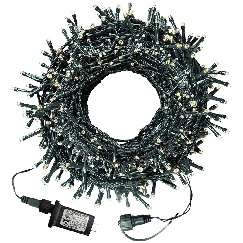 

LED Christmas Tree String Lights 300 LED Outdoor Mini Fairy Lights with 8 Modes Waterproof Xmas US Plug