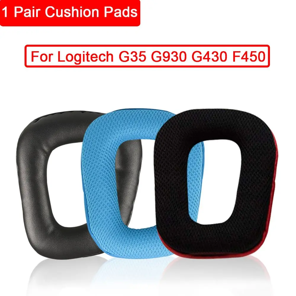 

New Headphone Earpads Covers for Logitech G35 G930 G430 F450 G230 Headphone Cushion Pad Replacement Ear Pads Head Beam Sponge