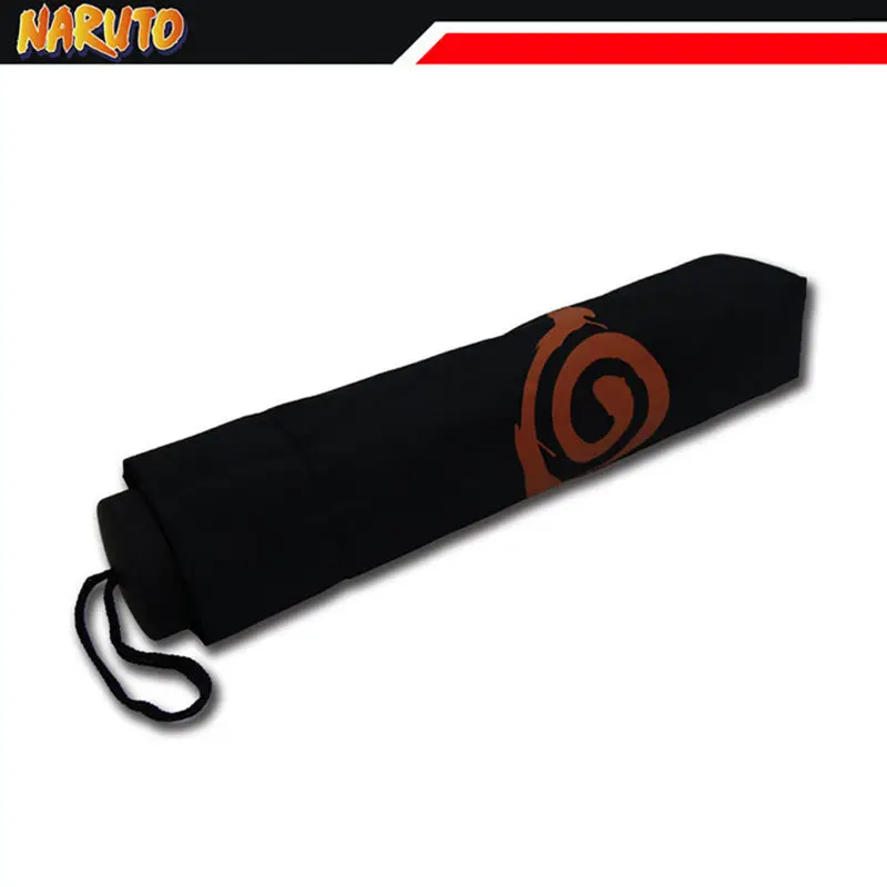 Мультфильм Наруто Uzumaki Hokage цвета пеленания зонтик косплей черный дождь складной зонт от солнца коллекционный предмет подарок