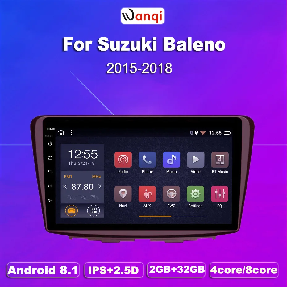 2G ram 32G rom 9 дюймов Android 8 1 автомобильный Dvd Gps плеер для Suzuki Baleno 2015 2018 Радио Видео