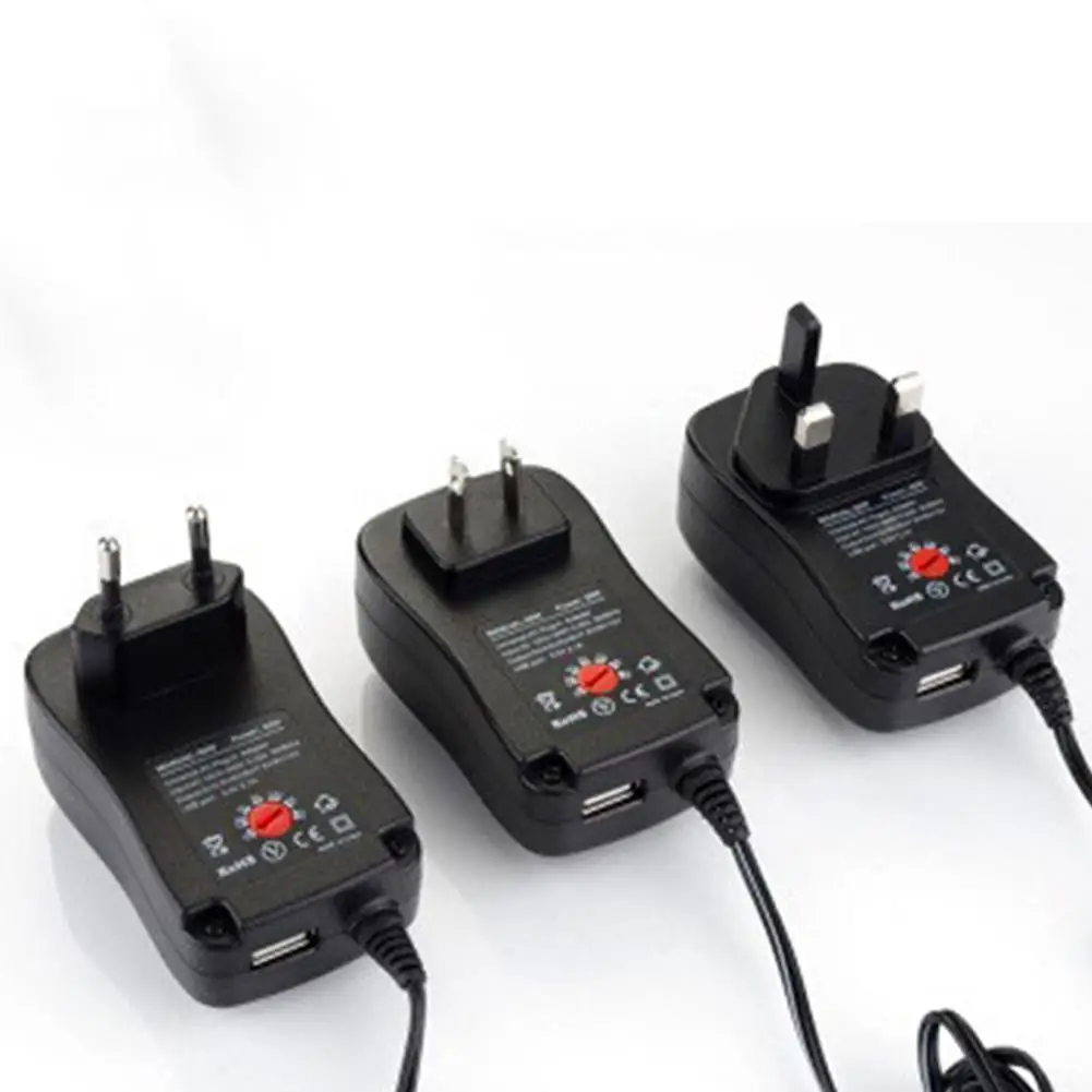 3V 12V 2A 2.5A AC DC адаптер Регулируемый питания Универсальное зарядное устройство для