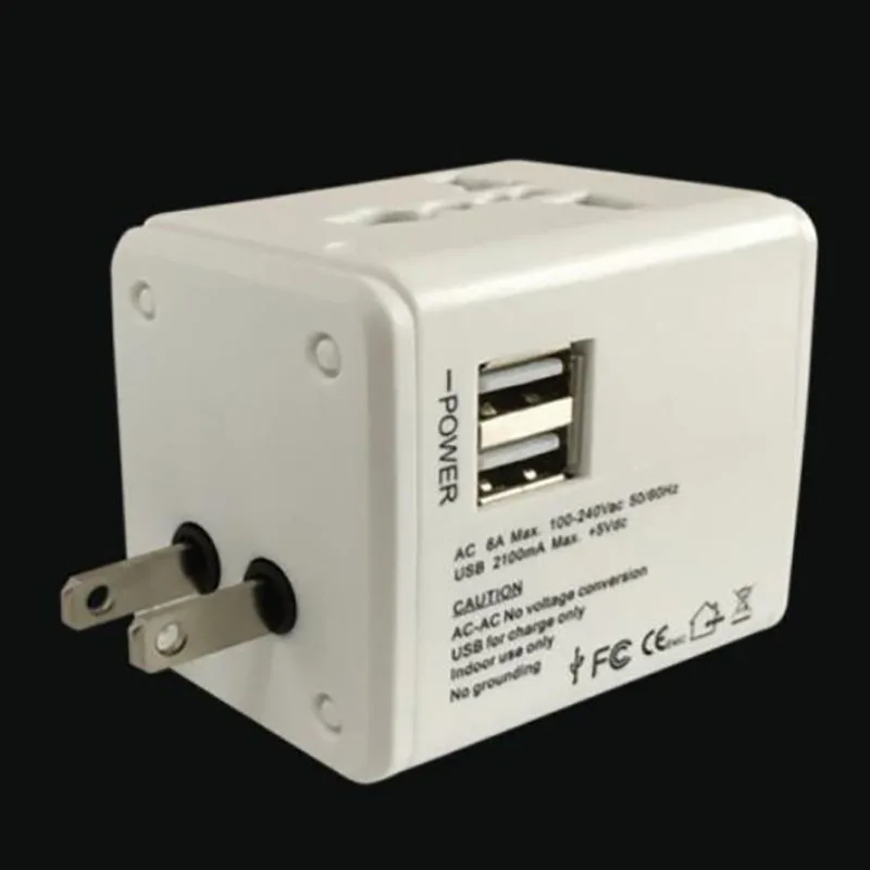 Вилка соответствующая евро США Великобритания AUS разъем с USB AC Мощность Зарядное