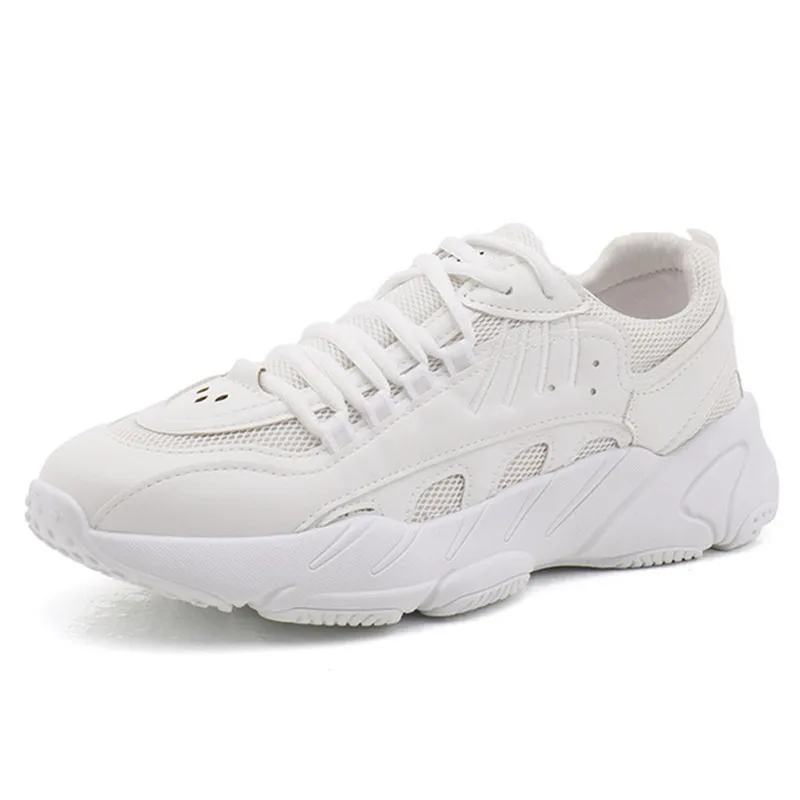 Кроссовки унисекс спортивные дышащие на платформе для бега в стиле ретро