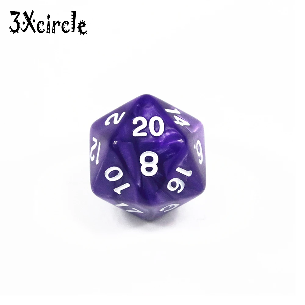 Высокое качество 10 шт TRPG перламутровый эффект D20 игральные кости для DnD 20