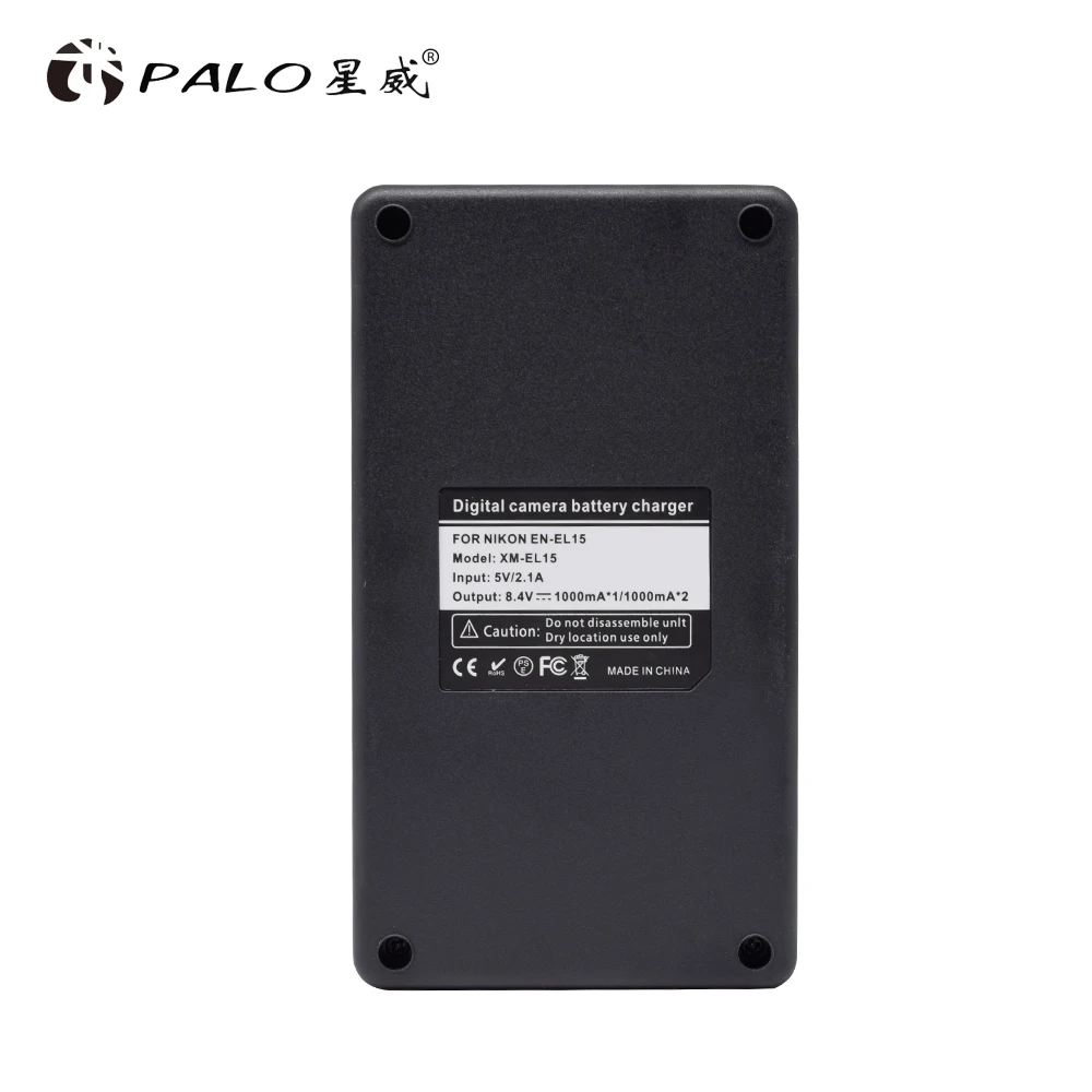 PALO EN-EL15 ENEL15 EL15 зарядное устройство ЖК-USB двойное зарядное устройство для Nikon D500, D600, D610, D750, D7000, D7100, D7200, D800, D800E, D810