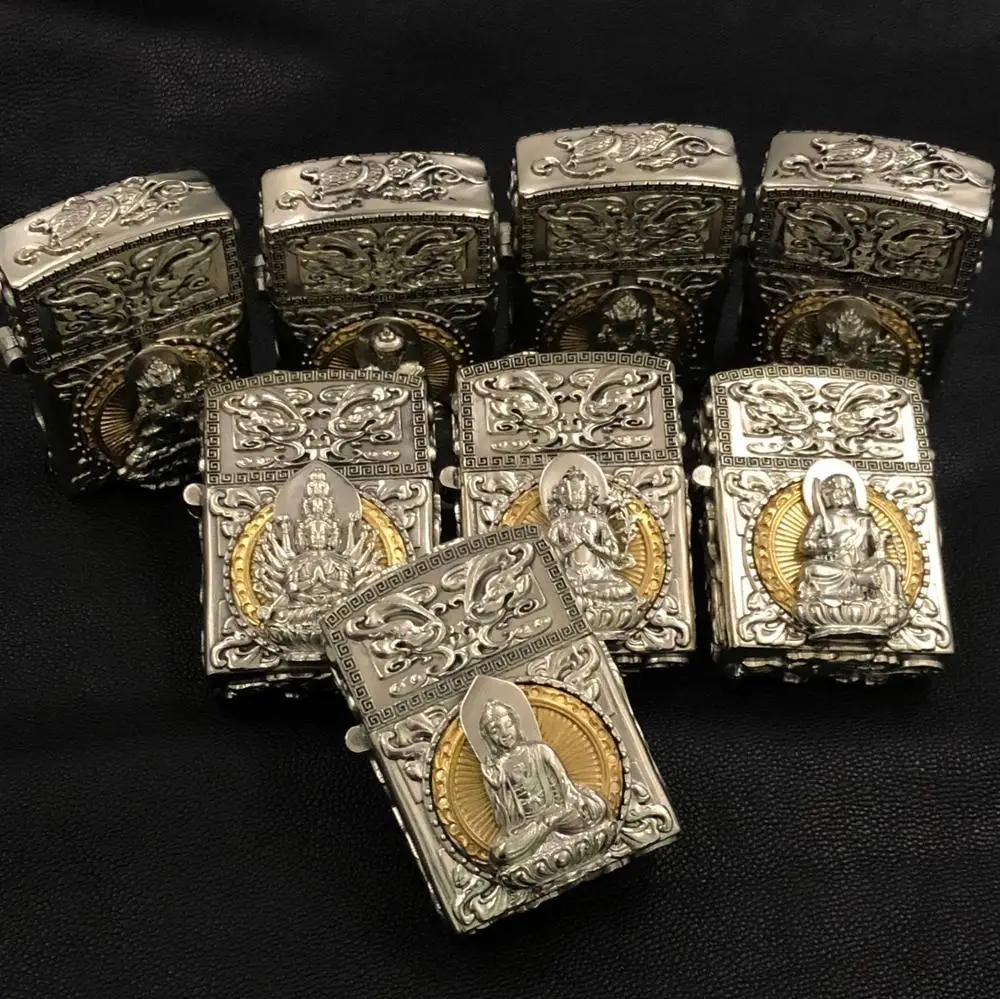 TH 8 видов стилей из тибетского серебра вращающийся обе стороны покровителя 12