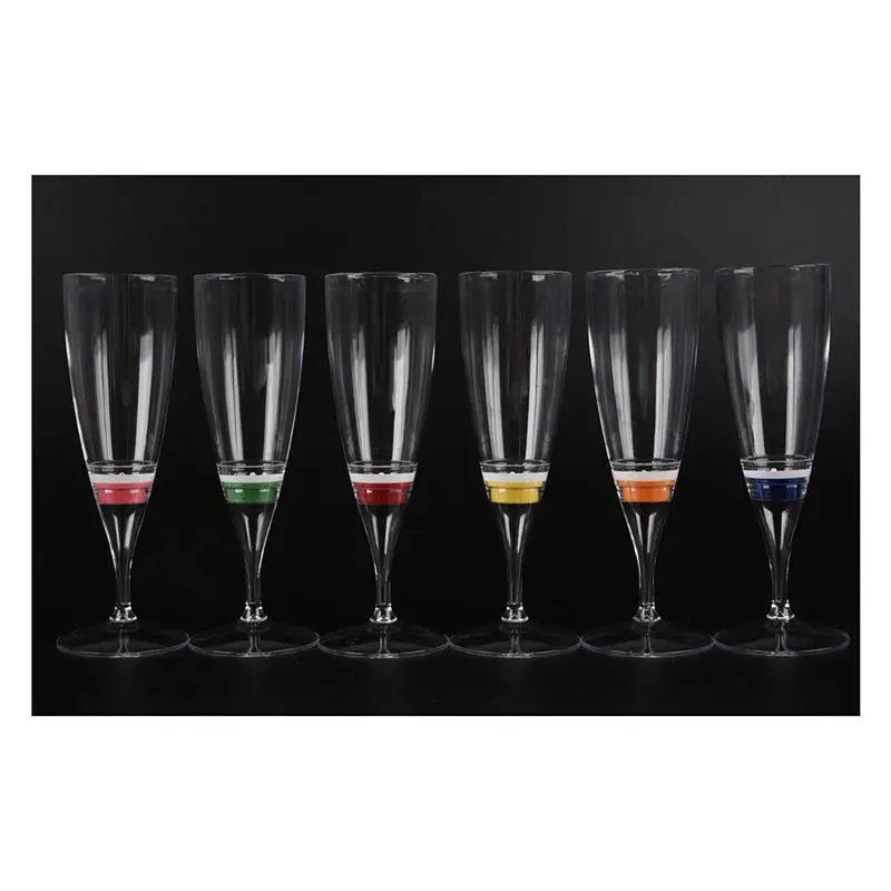 6 комплектов светодиодный светильник для винной флейты шампанского с