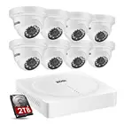 Камера видеонаблюдения ZOSI Super HD H.265, камера безопасности, 8 каналов, 5 Мп, DVR, 2 ТБ, 8 шт.