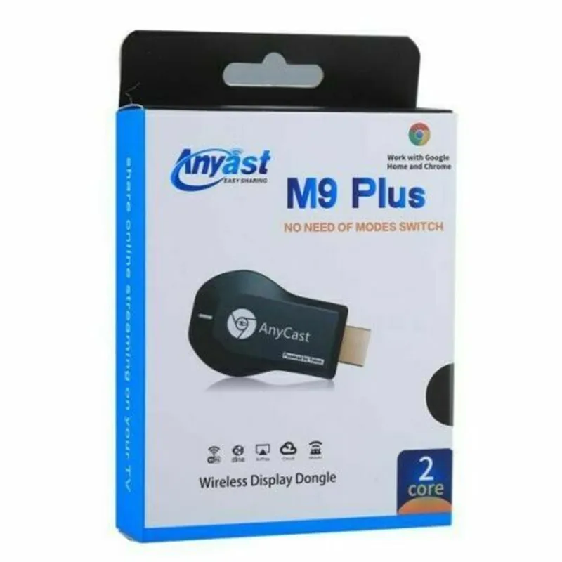 Chromecast Anycast M9 Plus ТВ-палка 4 к M100 Беспроводной Wi-Fi дисплей ключ приемник Ezcast Airplay HDMI Google Chromecast - Цвет: M9plus with DLNA