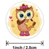 500pcs animals cartoon stickers for kids toys sticker various cute owl designs pattern school teacher reward sticker