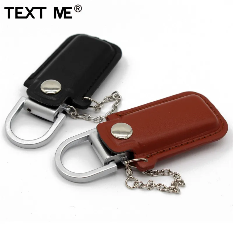 TEXT ME 64 Гб 4 цвета кожа с брелоком модель usb флеш накопитель 2 0 ГБ 8 16 32 ручка