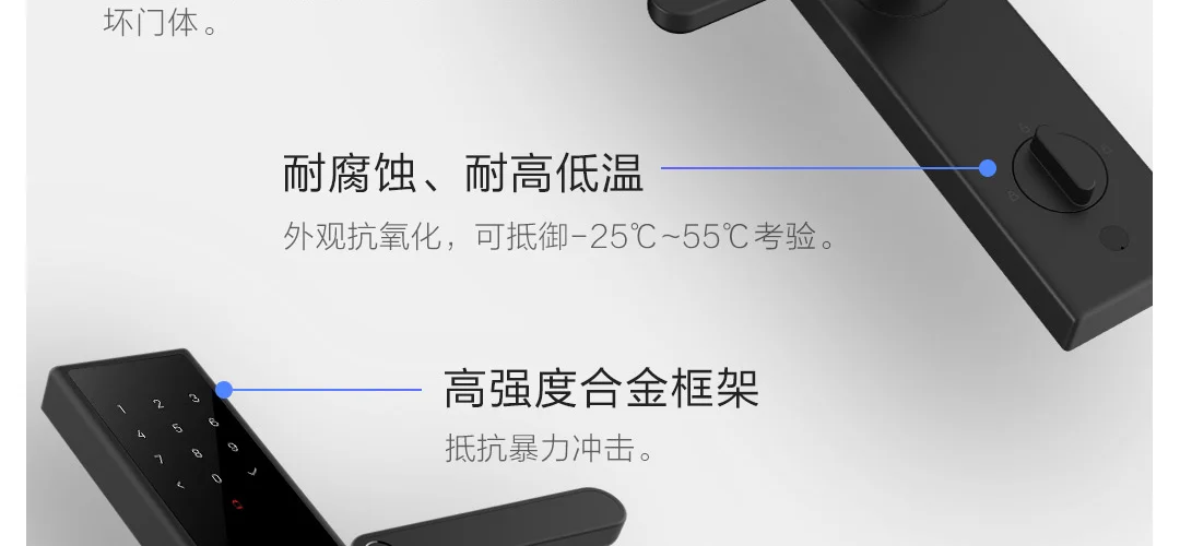 Xiao mi jia умный дверной замок Молодежный умный замок Пароль отпечатка пальца Bluetooth разблокировка обнаружения сигнализации работы mi Home управление приложением