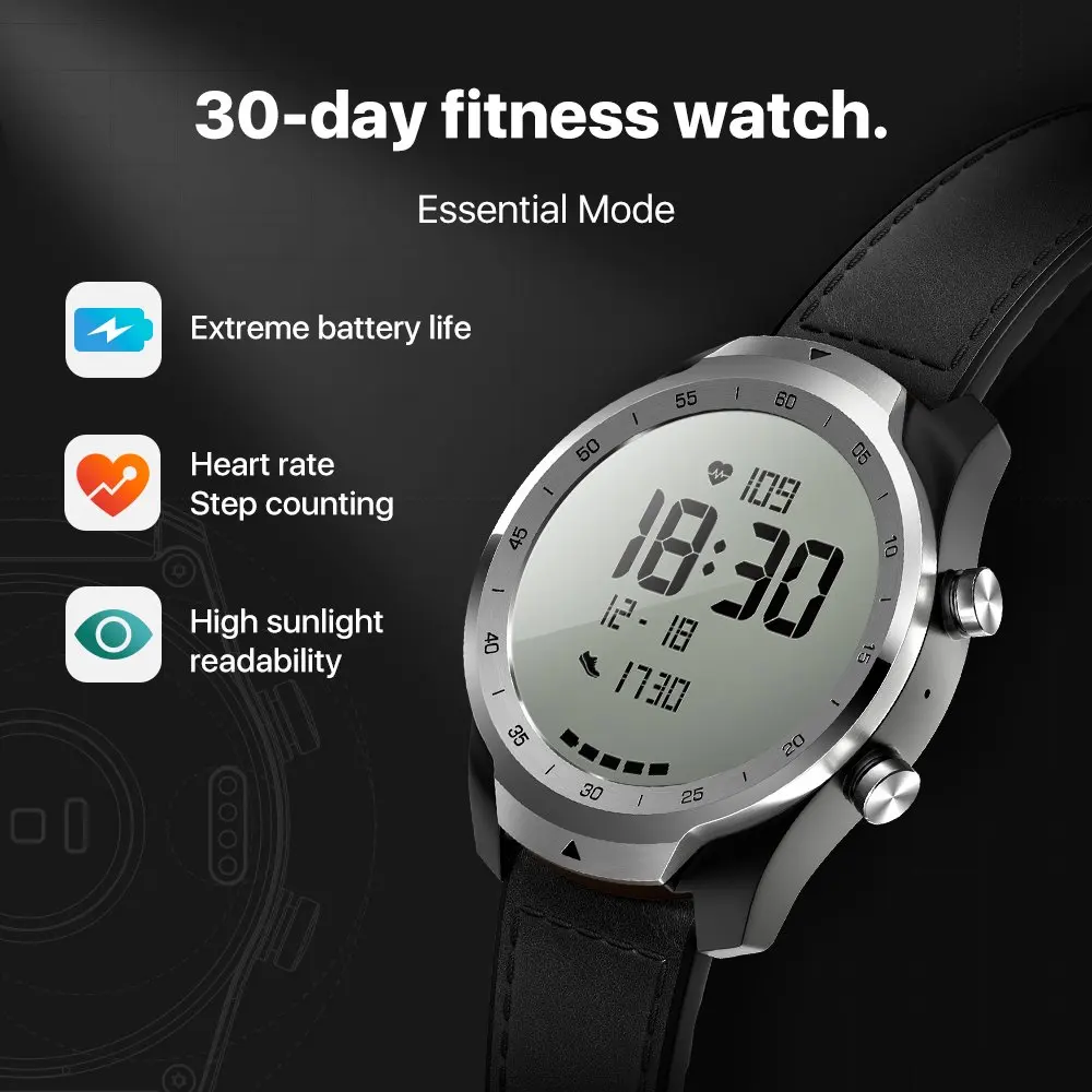 TicWatch Pro Смарт часы глобальная версия с износом OS от Google для iOS и Android NFC оплата GPS