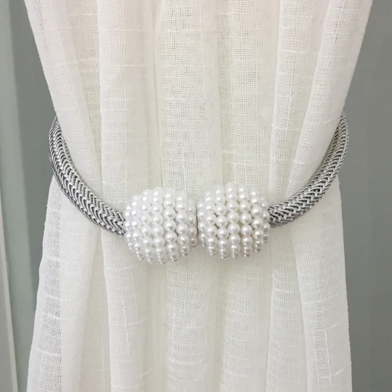 2 шт. Новый перламутровый Магнитный занавес зажим для занавесок магнитная пряжка