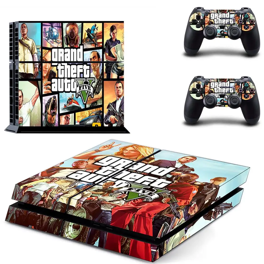 Стикер Grand Theft Auto GTA 5 PS4 стикер Play station 4 Skin PS чехол для PlayStation консоли и контроллера |