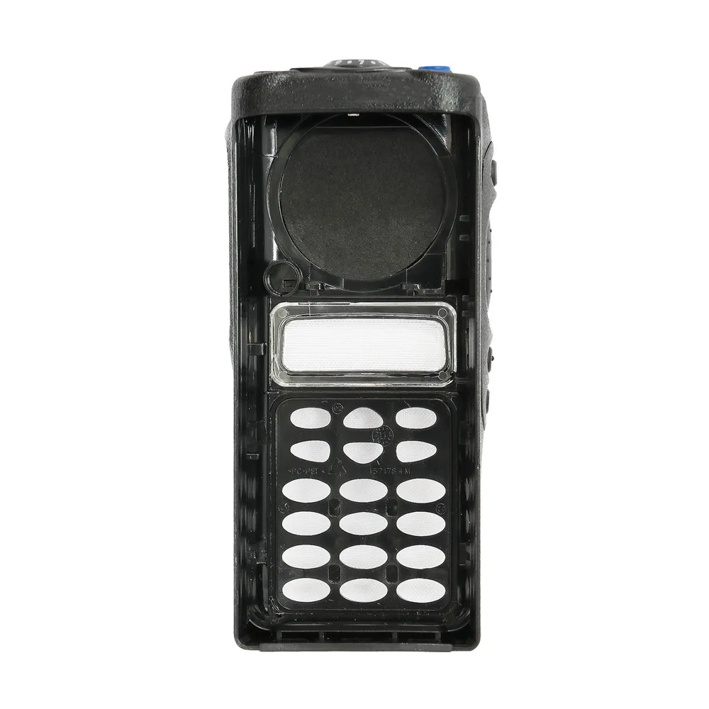 Black Walkie Talkie Repair Replacement Full-keypad Front Housing Cover for GP380 Portable Two Way Radio